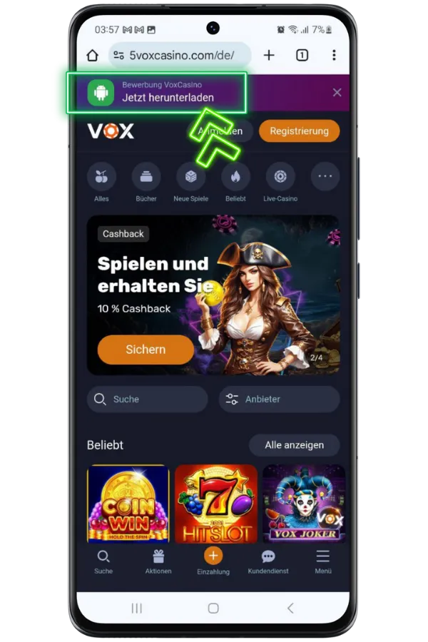 Vox Casino APK DE